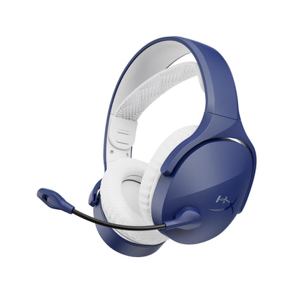 HyperX Cloud Jet - Cuffie da gioco Dual Wireless da 2,4 GHz e Bluetooth, PC, Mac, PS5, PS4, driver da 40 mm, durata della batteria 25 ore, microfono girevole a mute, design leggero, blu