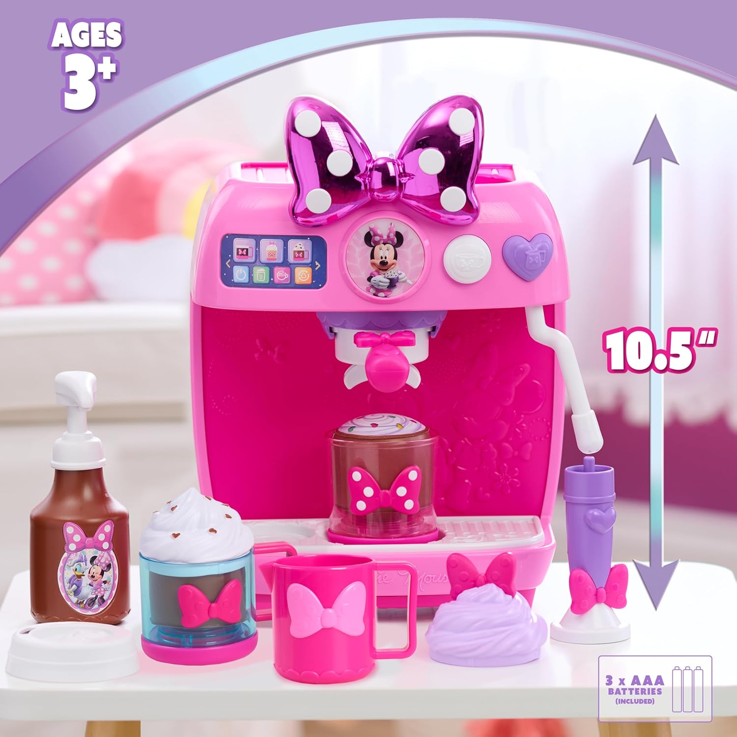 Spectron - Disney Minnie Mouse Koffiemachineset met Licht & Geluid - 10dlg.