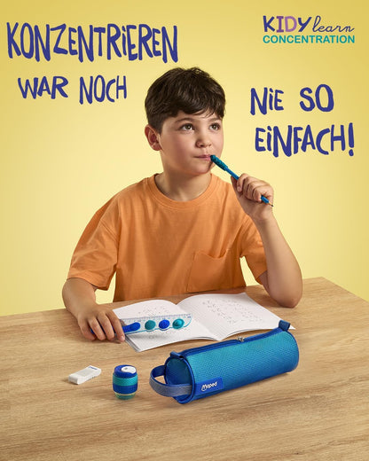 Maped - Pennenslijper met 1 gat Kidy Learn concentratie - Met Tank - Zachte draaibare ringen - Clean-functie - Grote capaciteit reserve