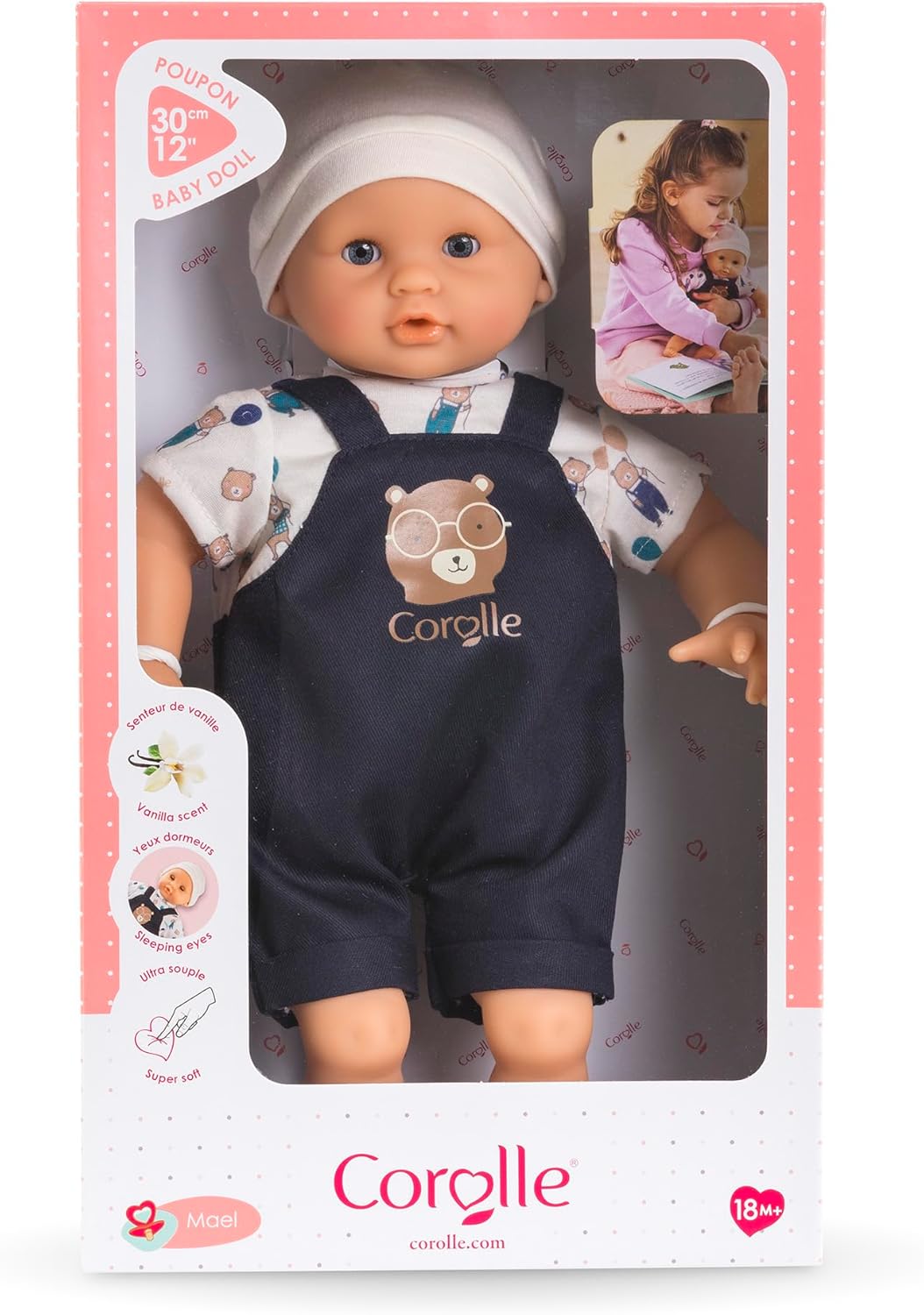 Corolle - Mijn eerste pop, Bébé Calin Maël - beer, 30 cm, vanaf 18 maanden, 9000100930