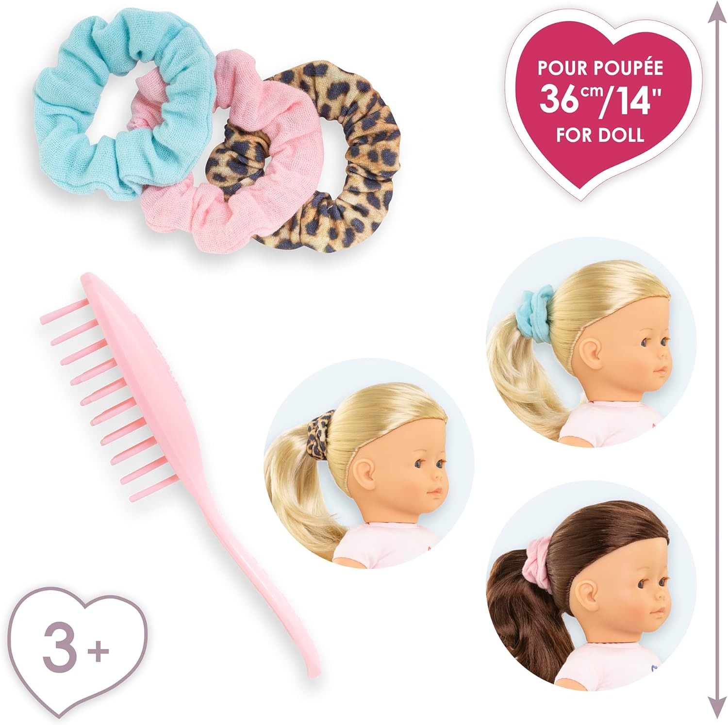 Corolle - Ma Corolle Set Borstel en 3 Haarbandjes - 36cm