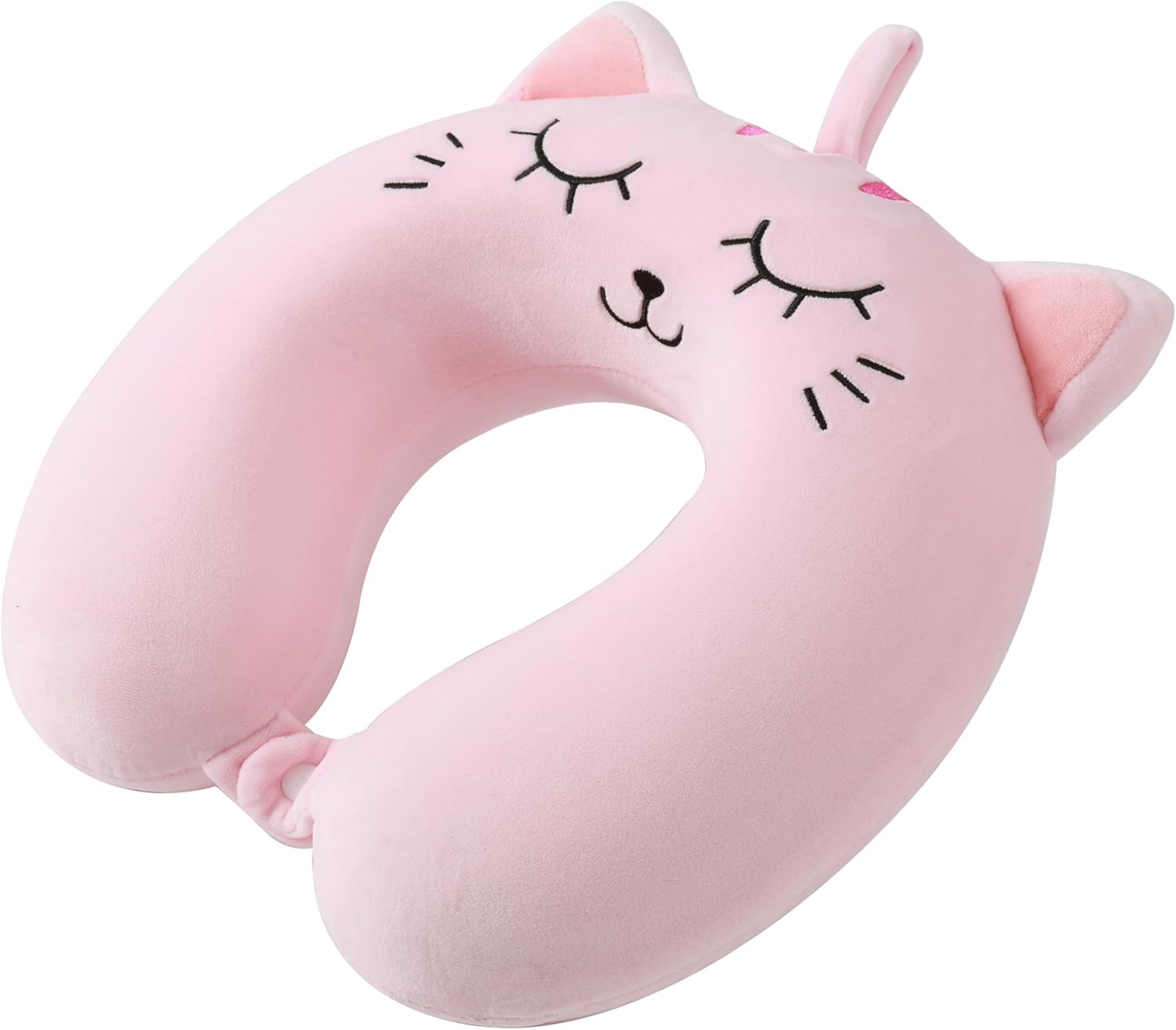 Itotal - Neck Pillow - Pink Cat - 33 + 30 + 10 Cm