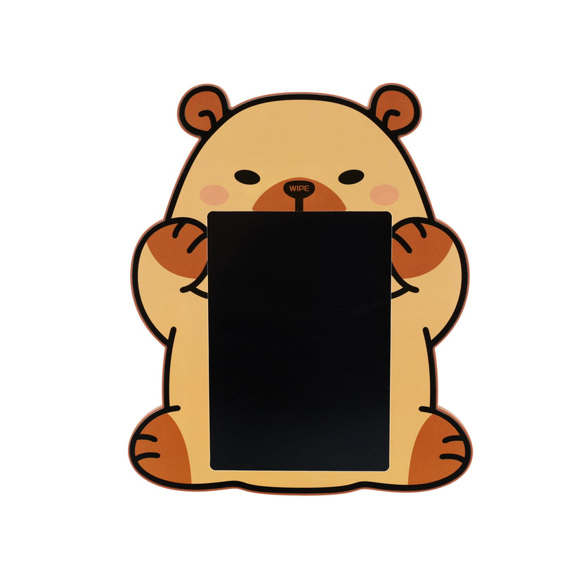 I-TOTAL - Toverbord met Schattig Dier – Pen Inbegrepen, Eenvoudig Wissen met één Klik op de Neus – Perfect voor Tekenen, Krabbelen en Leren (CAPYBARA