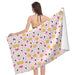 Kwjsdfea Lovely Rice Ball Print Bath Towel Absorbent Towels for Swimming Pool Travel Camping Beach