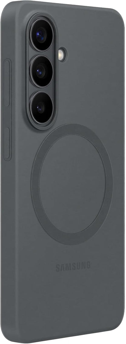 Samsung Silicone Magnet Case cover magnetica in silicone con tecnologia Magnetic Power Profile Galaxy S26, Black