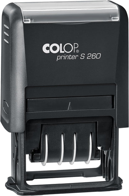 Printer S 260/SET English Stamp to Set Yourself, Includes Type Set, Tweezers & Imprint Cards, Blue/Red