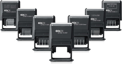 Printer S 260/SET English Stamp to Set Yourself, Includes Type Set, Tweezers & Imprint Cards, Blue/Red