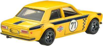 Hot Wheels Silver Series Rally Racers '71 Datsun 510  4/5, 1:64 Scale Diecast Toy Vehicle