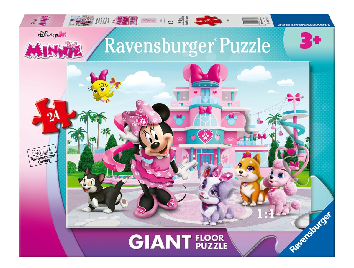 Ravensburger - Disney, Minnie, 24 Pieces | Puzzles 3 Years or Older | Ravensburger Puzzle of 70 x 50 cm | Gift for Children 3 Years | Gift Ideas | Puzzle Children