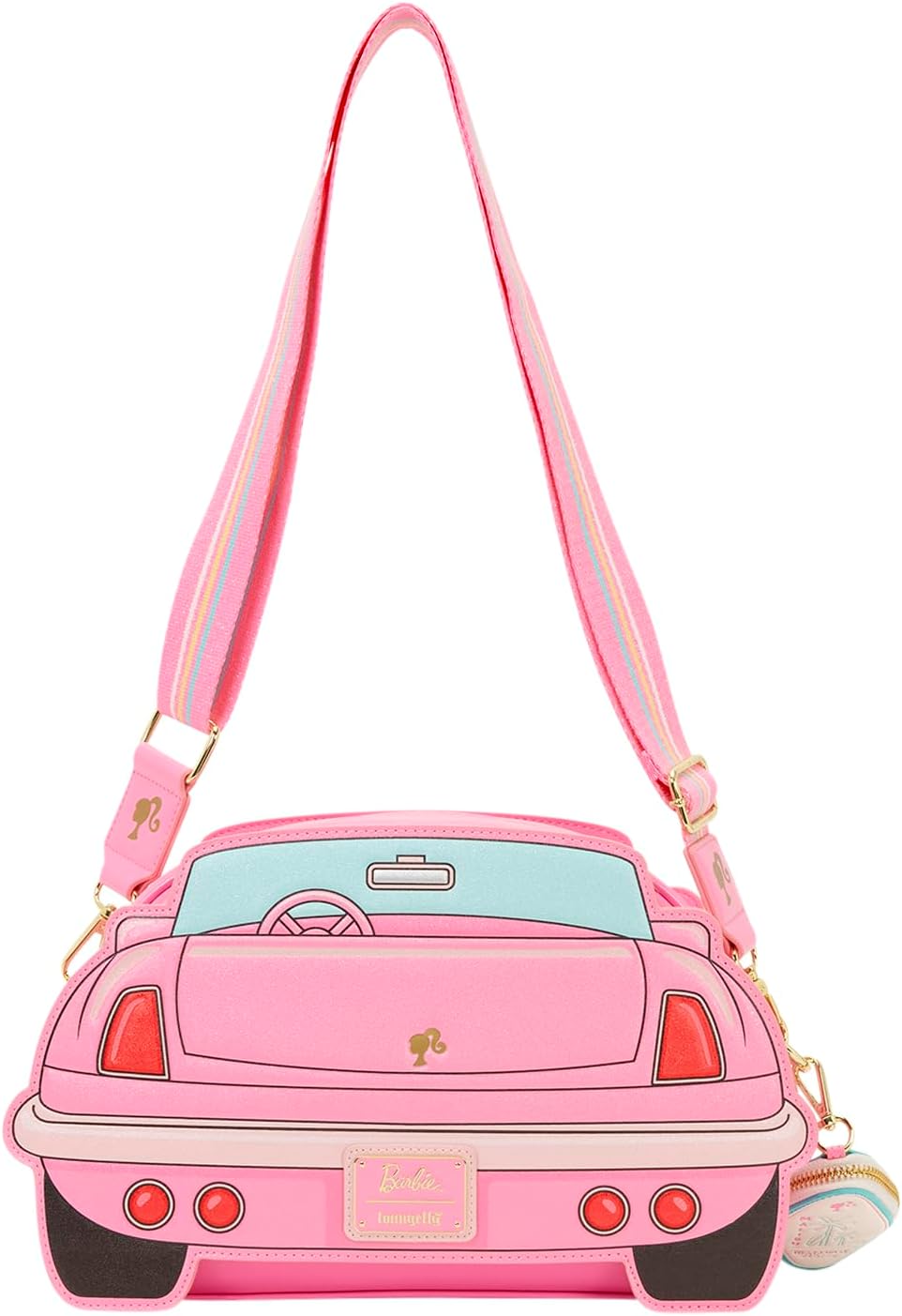 Mattel By Loungefly Crossbody Bag Barbie Car Light Up
