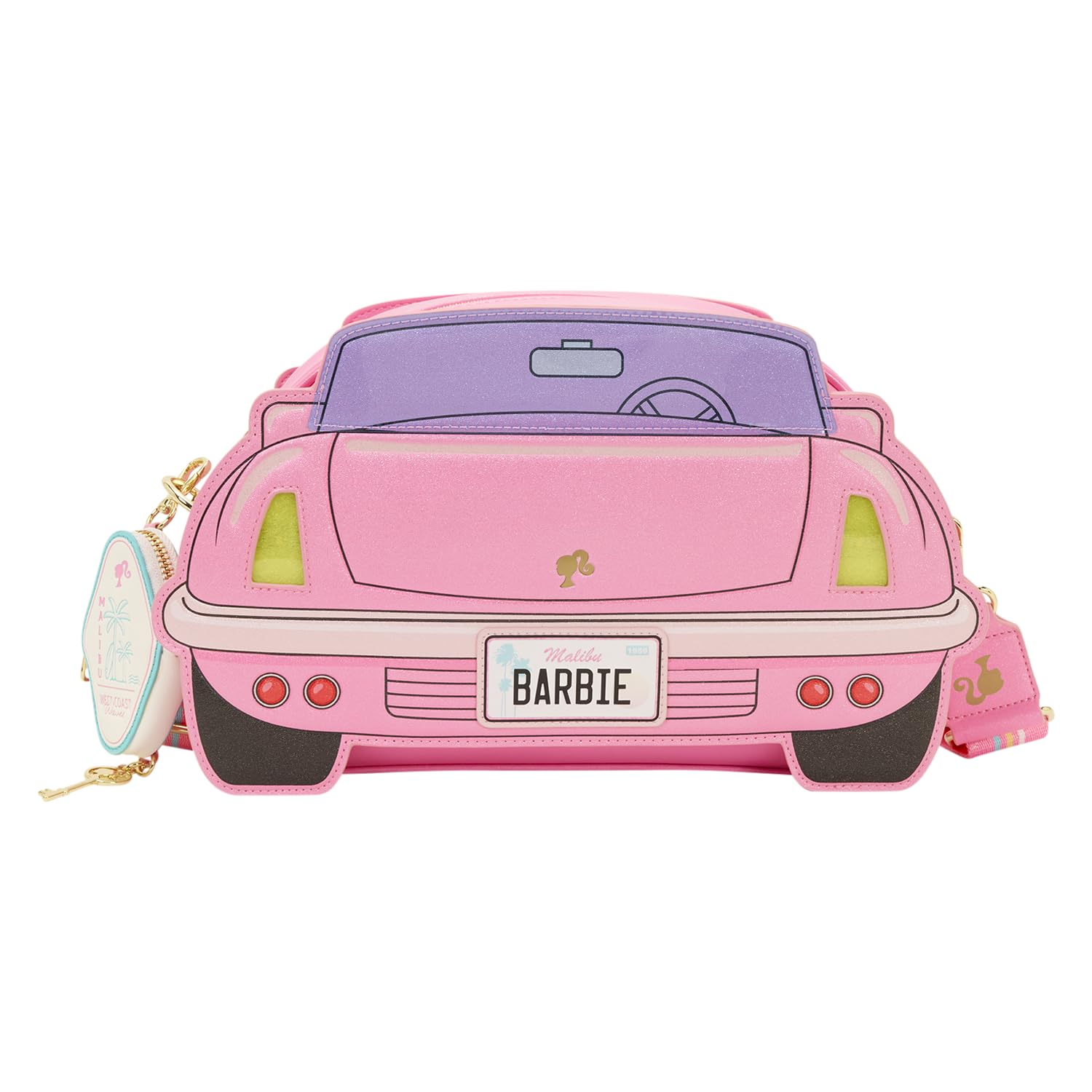 Mattel By Loungefly Crossbody Bag Barbie Car Light Up