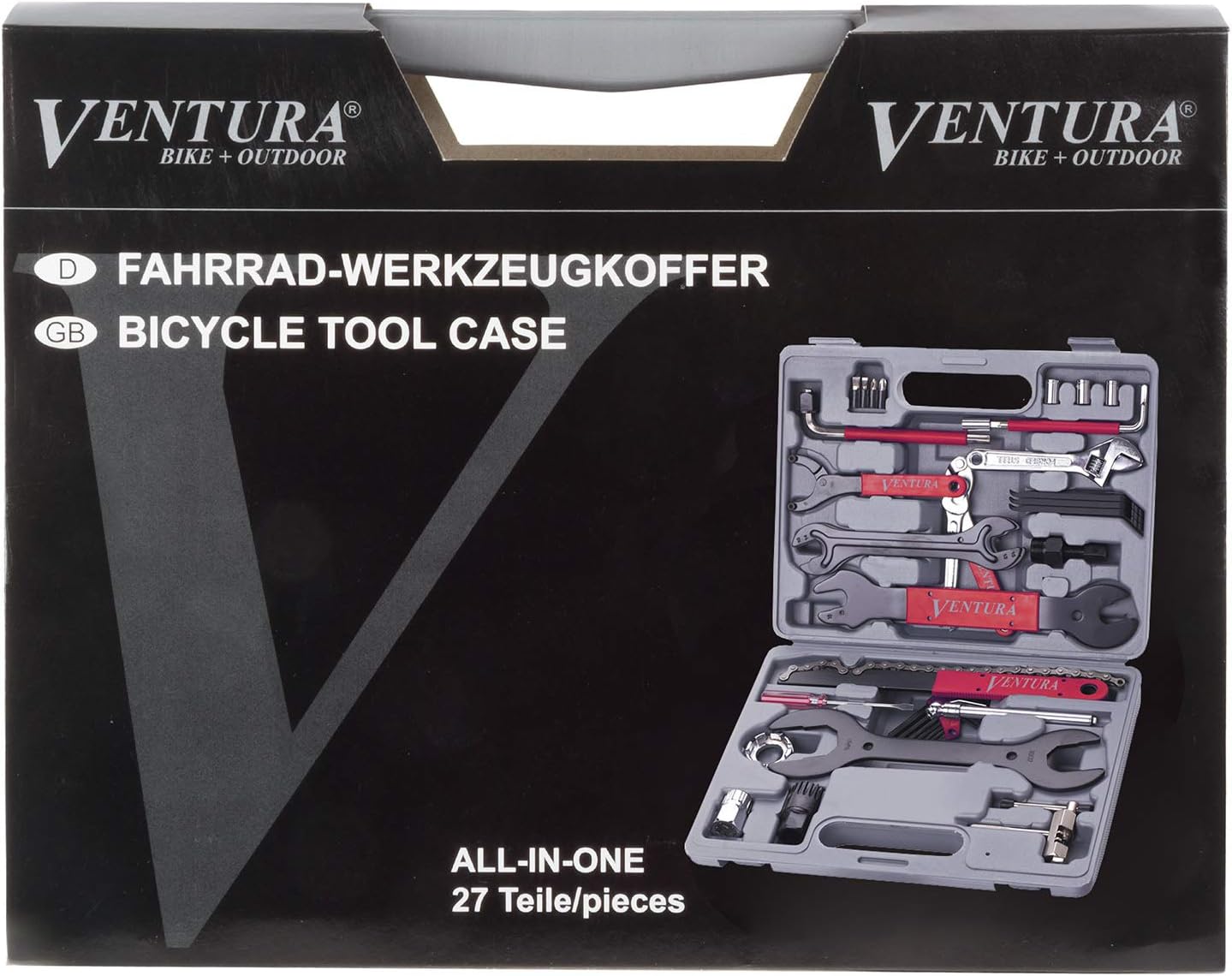 Fahrrad-Universal-Werkzeugkoffer, 37-teilig, Fahrradwerkzeug