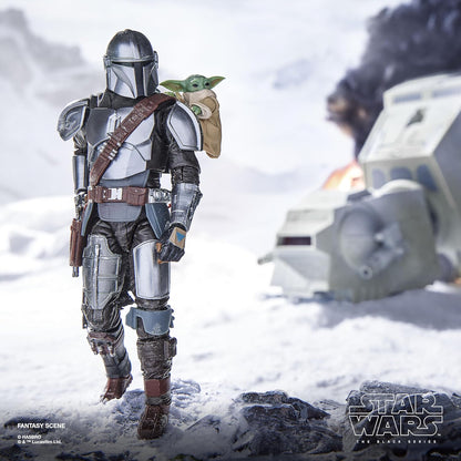 Star Wars The Black Series The Mandalorian & Grogu, The Mandalorian & Grogu Deluxe Collectible 15-cm Action Figure Gift