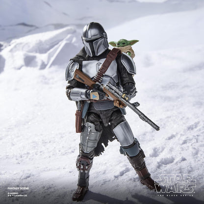 Star Wars The Black Series The Mandalorian & Grogu, The Mandalorian & Grogu Deluxe Collectible 15-cm Action Figure Gift