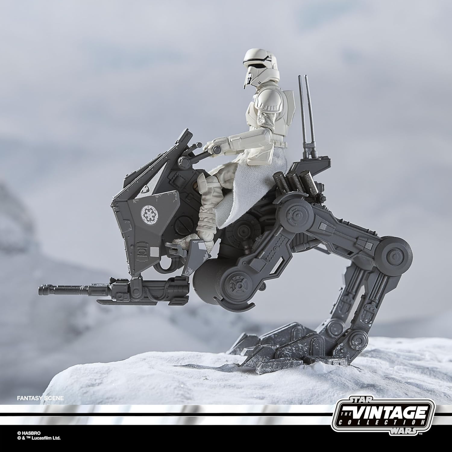 Star Wars The Vintage Collection Restimperium AT-RT, The Mandalorian & Grogu Premium Fahrzeug mit Action-Figur (Skala 9,5 cm