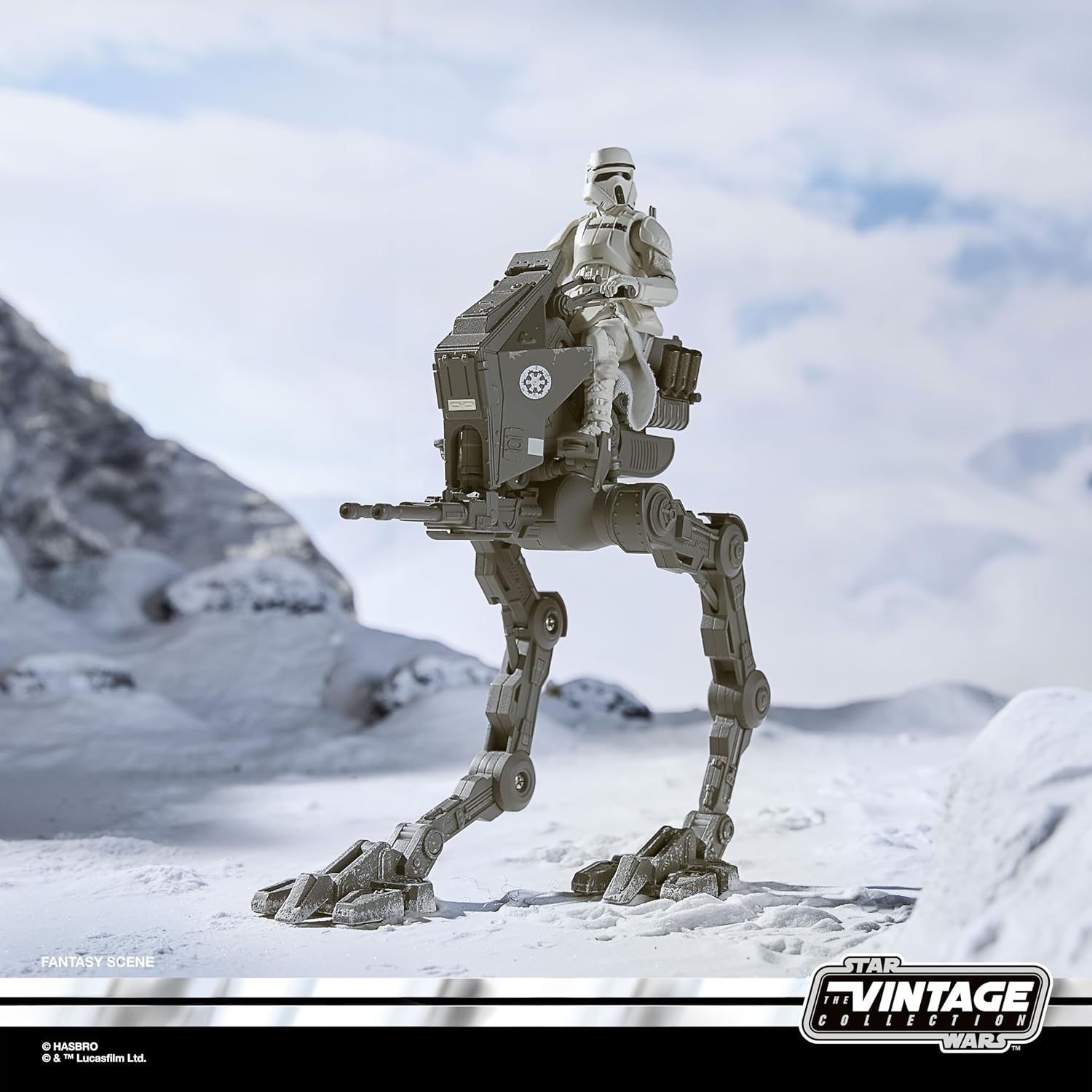 Star Wars The Vintage Collection Restimperium AT-RT, The Mandalorian & Grogu Premium Fahrzeug mit Action-Figur (Skala 9,5 cm