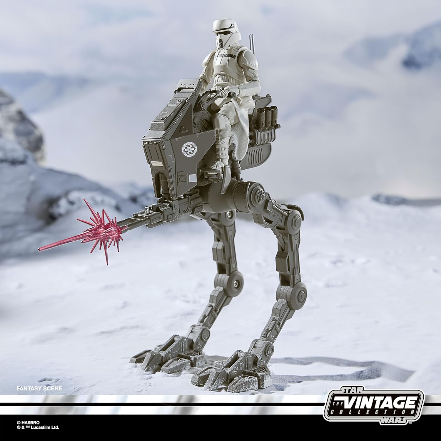 Star Wars The Vintage Collection Restimperium AT-RT, The Mandalorian & Grogu Premium Fahrzeug mit Action-Figur (Skala 9,5 cm