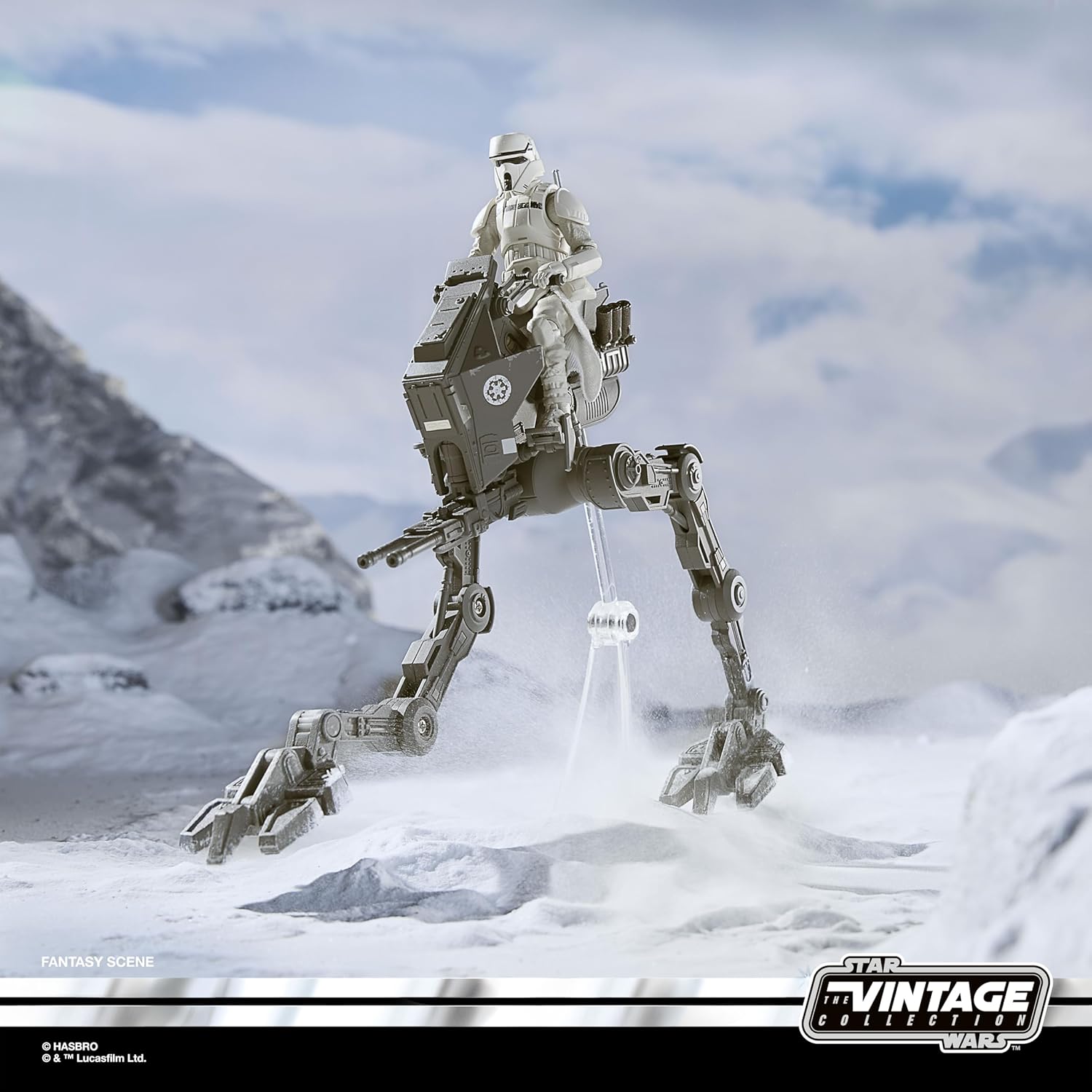 Star Wars The Vintage Collection Restimperium AT-RT, The Mandalorian & Grogu Premium Fahrzeug mit Action-Figur (Skala 9,5 cm