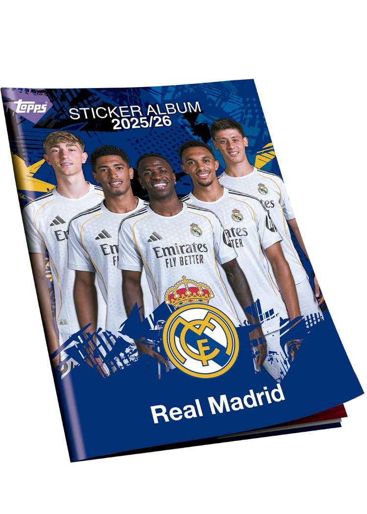 Real Madrid Sticker Album 2025/26 – Offizielle Topps Ausgabe, komplettes Set