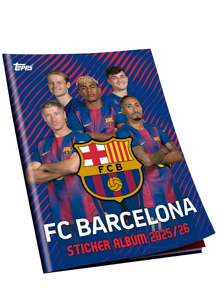 FC Barcelona Sticker Album 2025/26 - Offizielle Topps Ausgabe - Komplett-Set