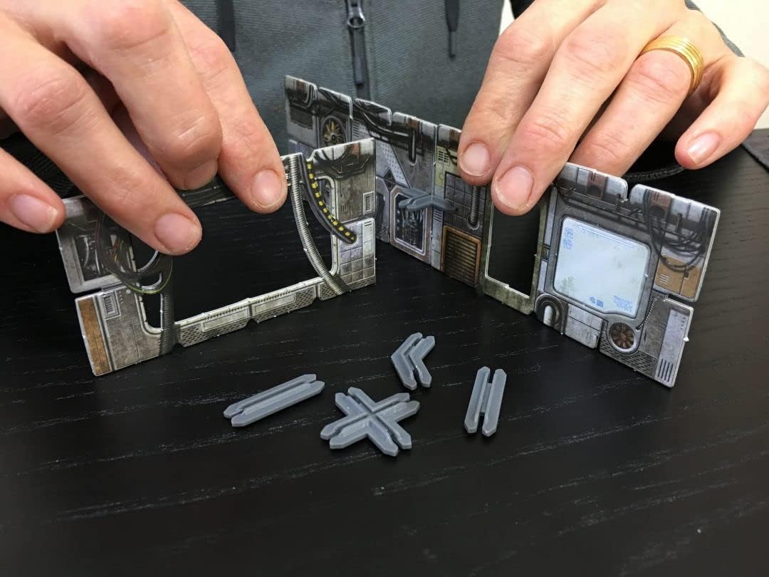 Battle Systems Terrain Plastic Terrain Clips (Grey) - Core Space and SciFi, Fantasy, Modern Terrain Compatible