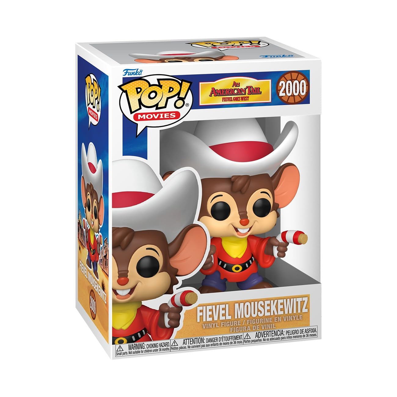 Funko POP! Animation: An American Tail 2 - Fievel Mousekewitz - Collectable Vinyl Figure - Gift Idea - Official Merchandise - Toys For Kids & Adults - Model Figure for Collectors and Display