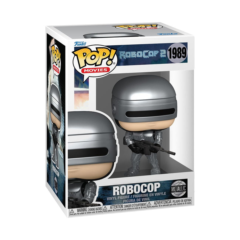 Funko POP! Movies: Robocop - Metallic - 1 in 6 Chance of Receiving the Rare Chase Variant - Styles Vary - Sammelbare Vinylfigur - Geschenkidee - Offizielles Merchandise - Modellfigur für Sammler
