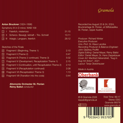 Anton Bruckner: Symphonie IX/Finale-Fragmente