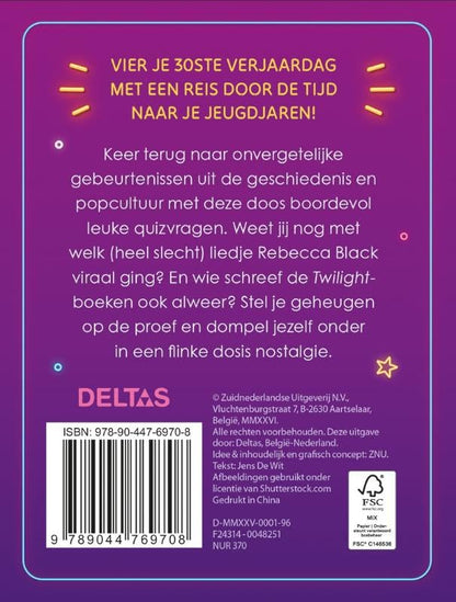 Deltas - Hoera 30 jaar! Quiz