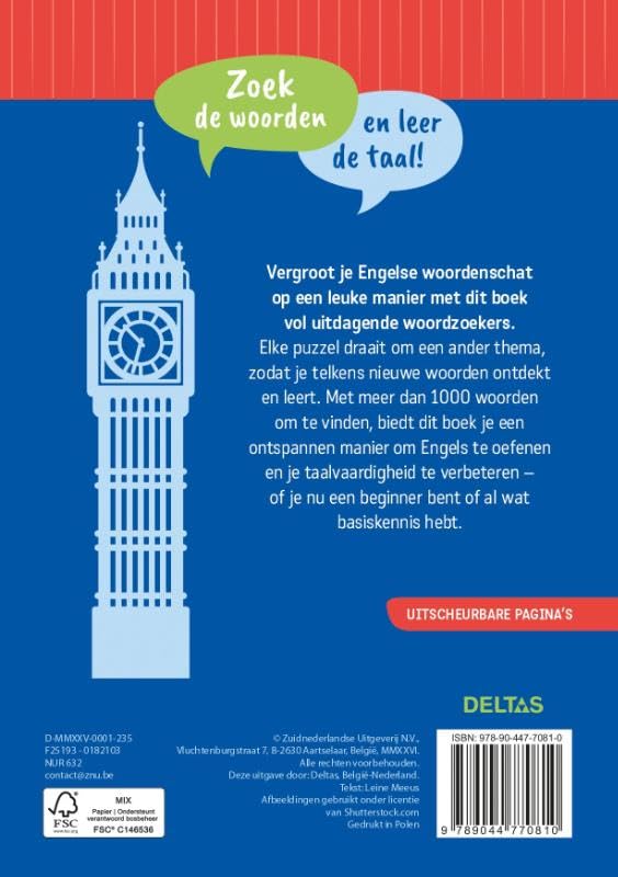 Deltas - Woordzoekers Engels