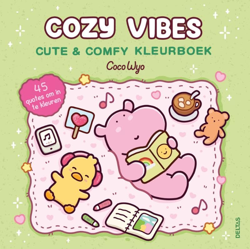 Deltas - Cozy Vibes Cute & Comfy Kleurboek Coco Wyo