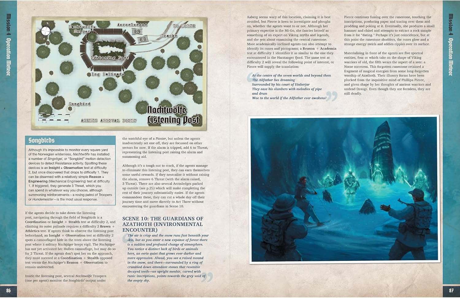 Modiphius Entertainment: Achtung! Cthulhu - The Norway Projekt - Supplement Hardcover RPG Book, 3 Part Campaign, New Cult & Content, Atomic Horror