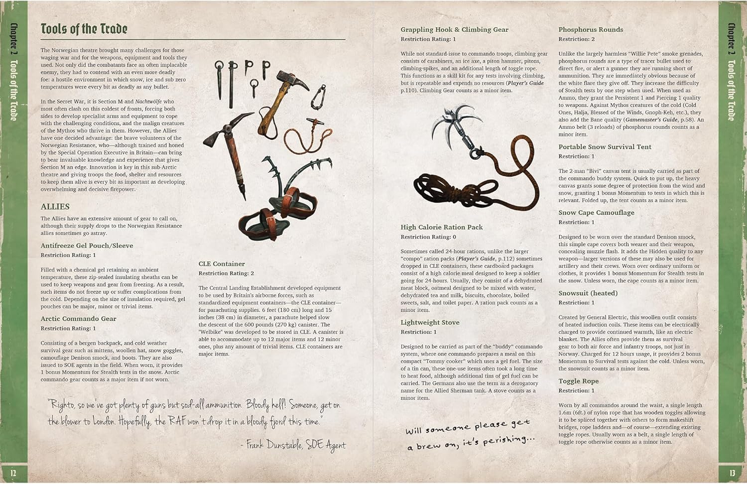 Modiphius Entertainment: Achtung! Cthulhu - The Norway Projekt - Supplement Hardcover RPG Book, 3 Part Campaign, New Cult & Content, Atomic Horror
