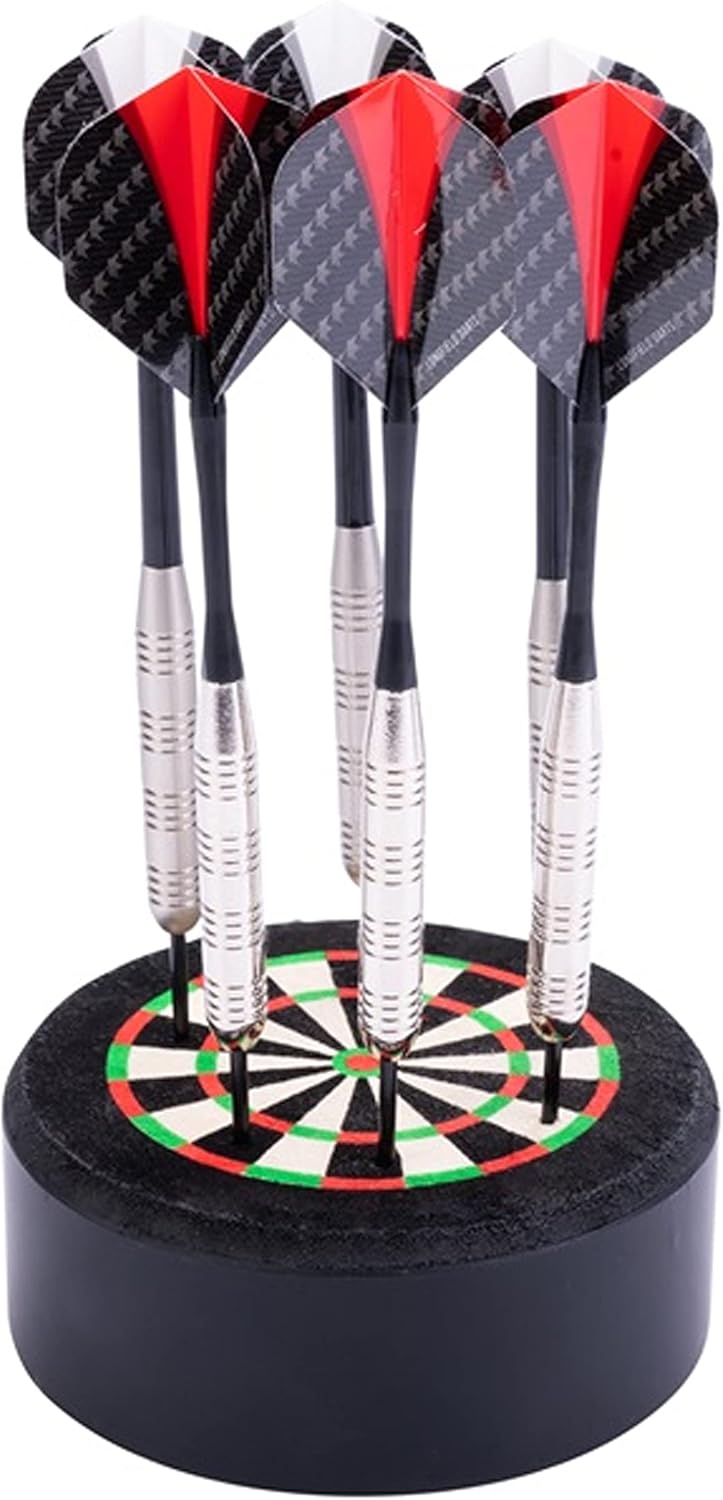 Engelhart - Sisal dartstandaard - Mini dartbord - Dart Dock - Accessoires voor dartspellen