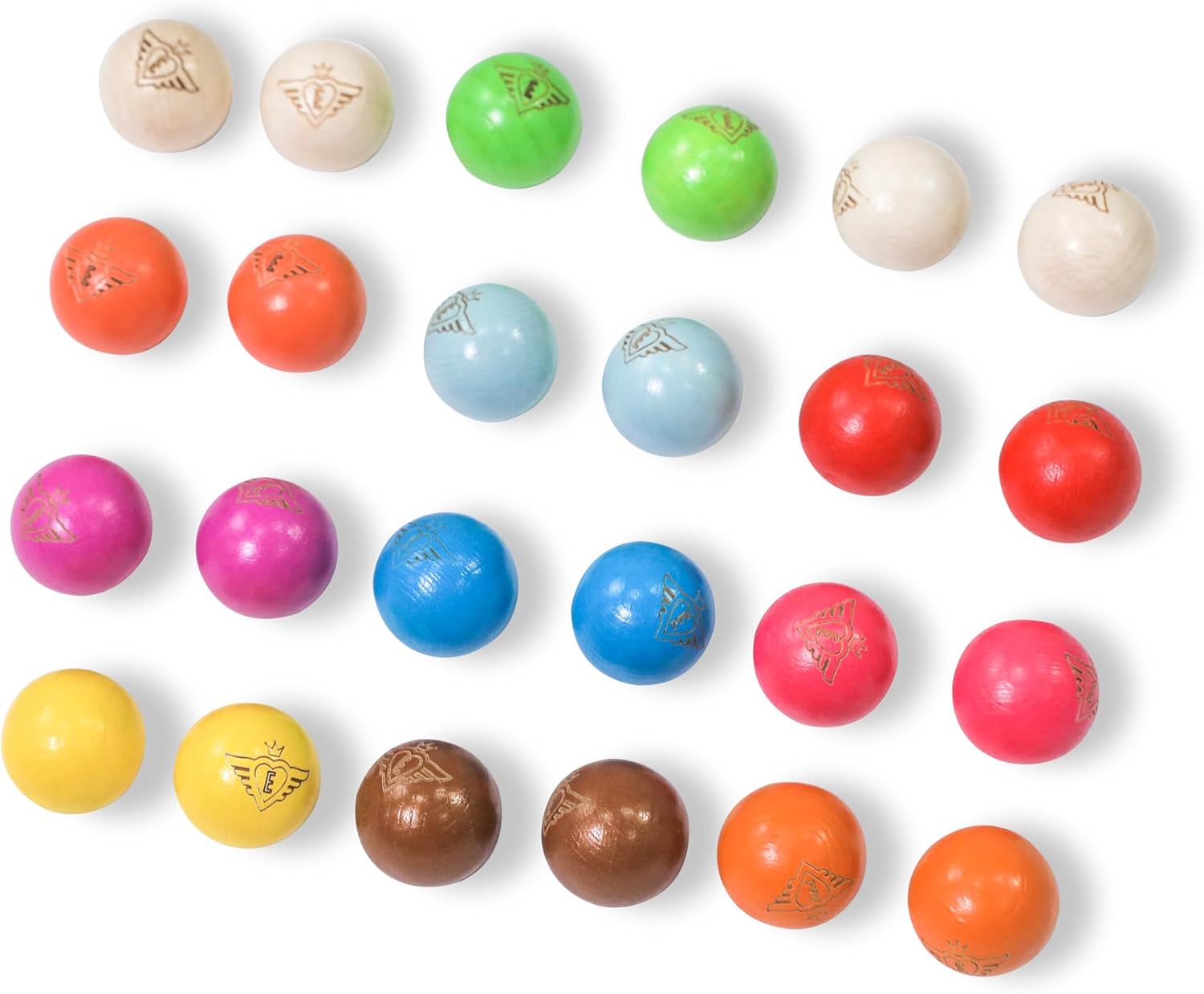 Jeu de Boules But Ø 30 mm – Houten Doelballetje – 6/12 / 24 Stuks – Petanque But – Club & Wedstrijd Accessoire – Engelhart
