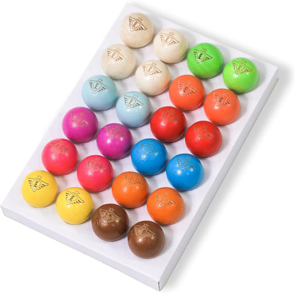 Jeu de Boules But Ø 30 mm – Houten Doelballetje – 6/12 / 24 Stuks – Petanque But – Club & Wedstrijd Accessoire – Engelhart