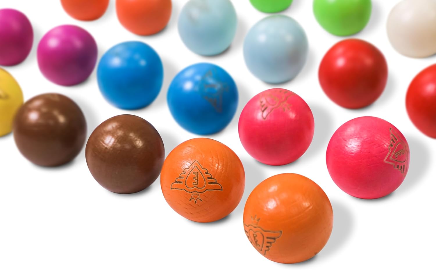 Jeu de Boules But Ø 30 mm – Houten Doelballetje – 6/12 / 24 Stuks – Petanque But – Club & Wedstrijd Accessoire – Engelhart