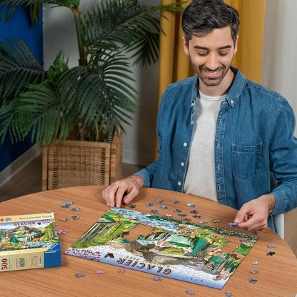 Ravensburger Glacier National Park 500 Piece Puzzle for Adults