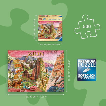 Ravensburger Zion National Park 500 Piece Puzzle for Adults