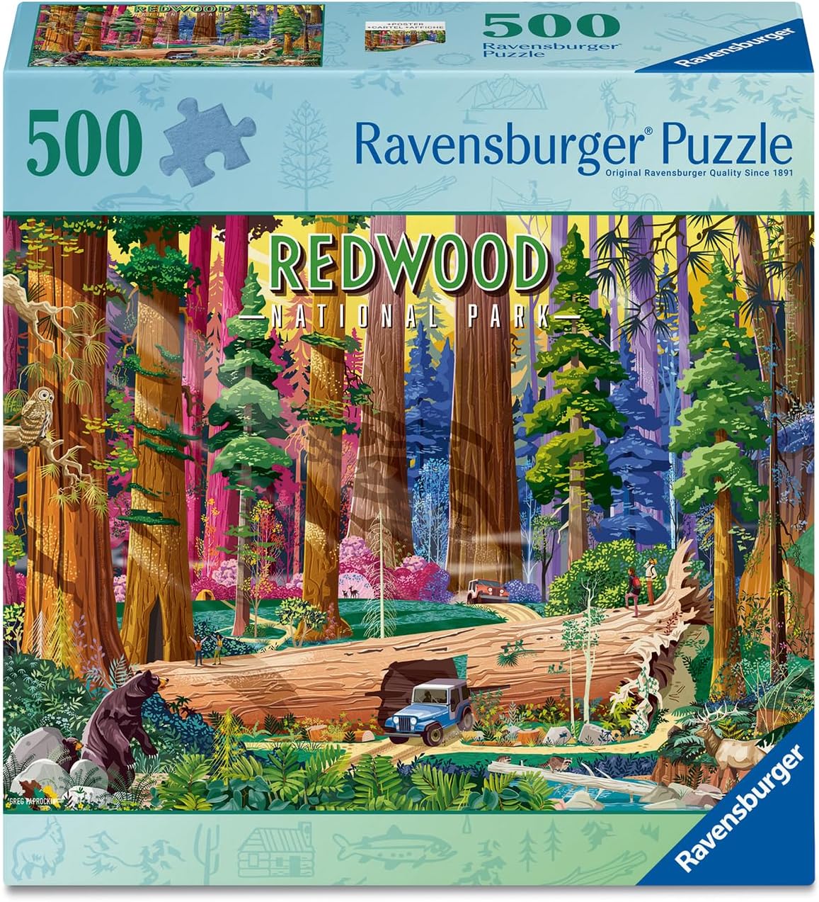 Ravensburger Redwood National Park 500 Piece Puzzle for Adults
