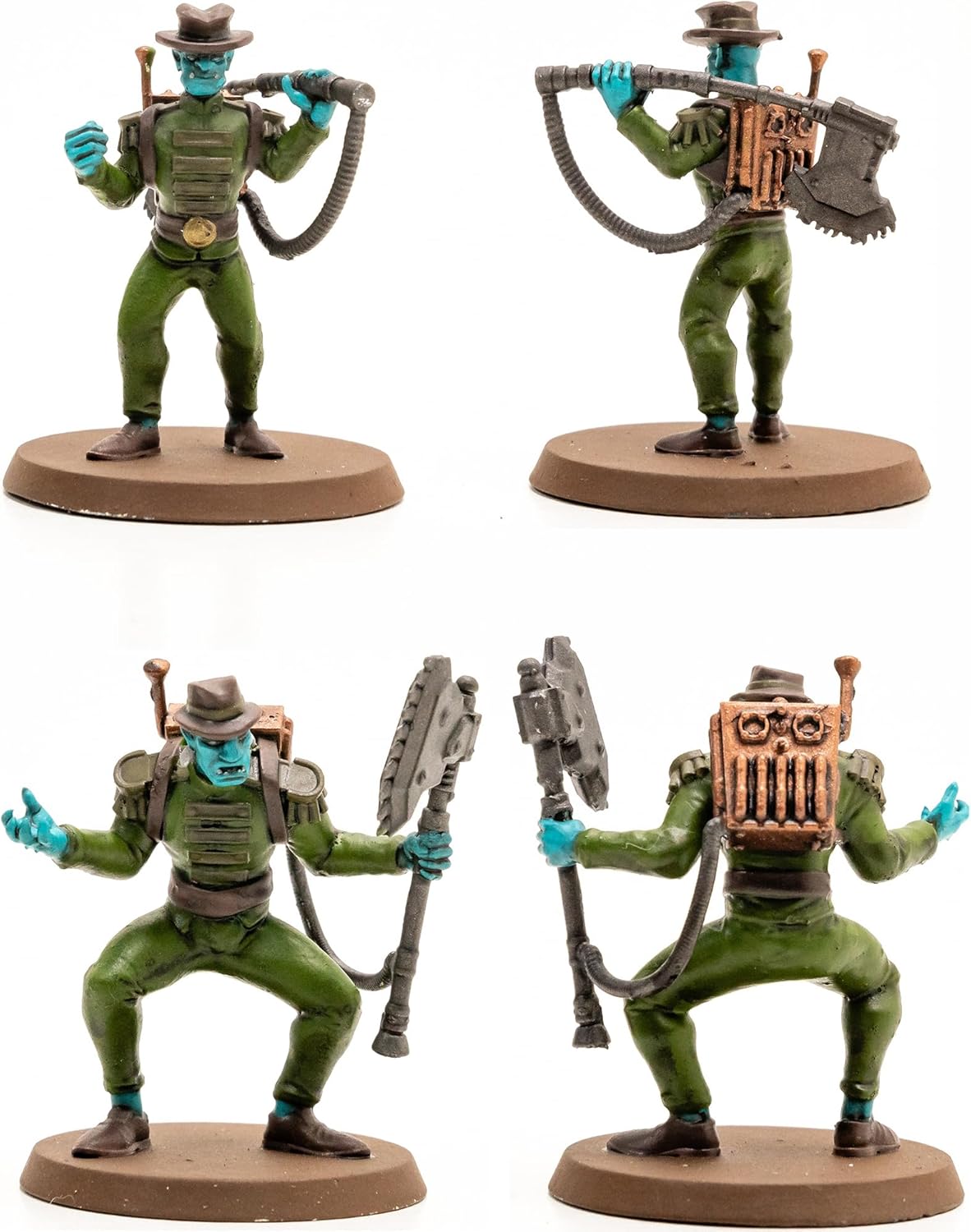 Renegade Games: Heroscape - Chain Gruts & Ramosaur Rider Common Army Expansion - 5 Unpainted Assembled Miniatures, 2 Army Cards, Tabletop Game