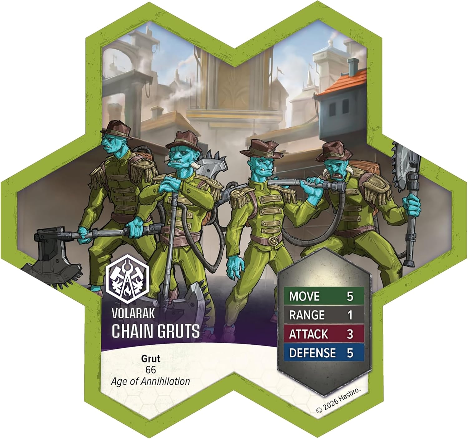 Renegade Games: Heroscape - Chain Gruts & Ramosaur Rider Common Army Expansion - 5 Unpainted Assembled Miniatures, 2 Army Cards, Tabletop Game