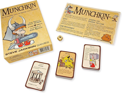 Steve Jackson Games | Munchkin | The Hilarious Fast-Paced Card Game for 3 to 6 Players | Ages 10 and Up | English