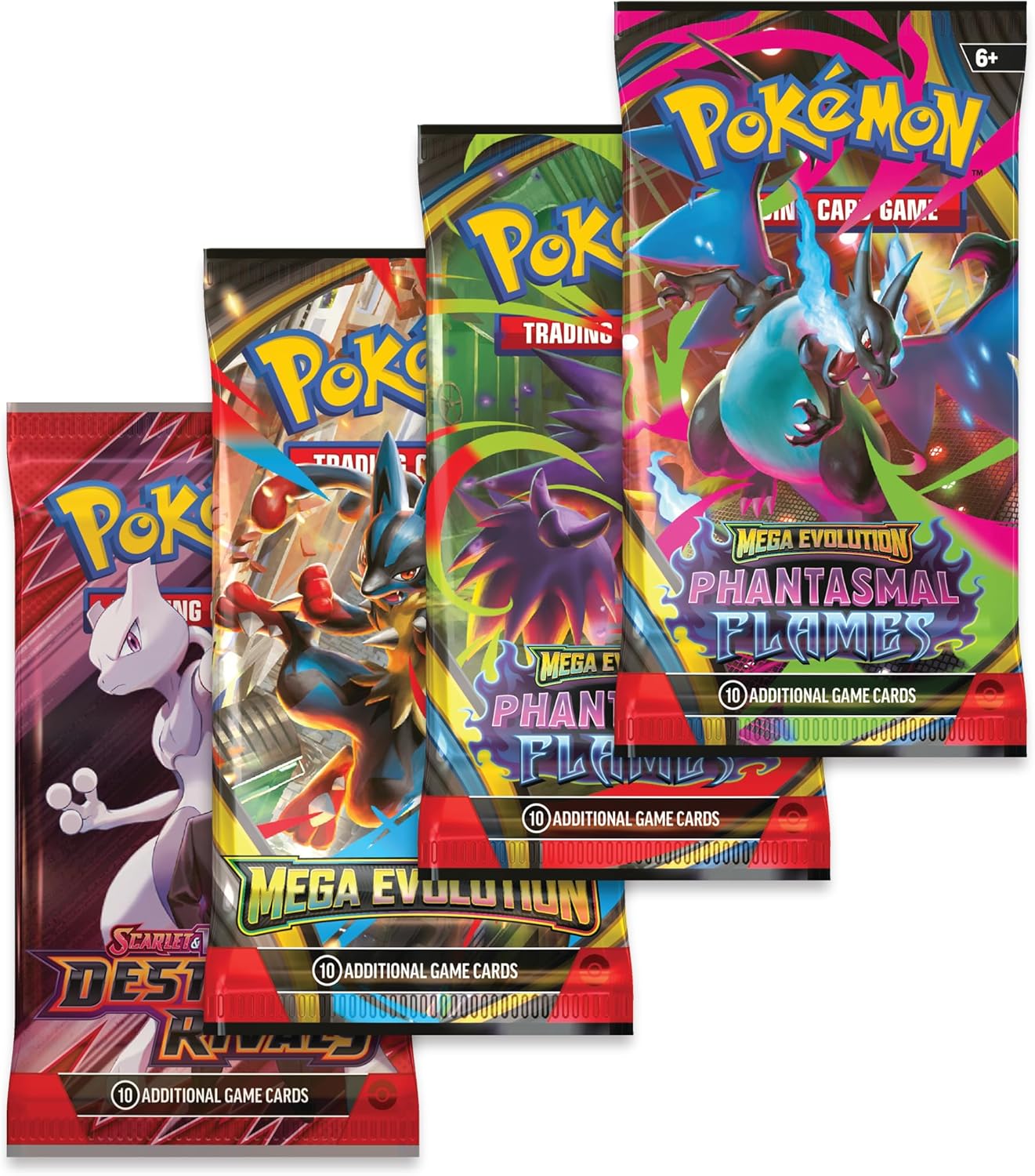 Pokémon TCG: Mega Charizard Tin - Mega Charizard Y ex (4 boosters & 1 foil promo card