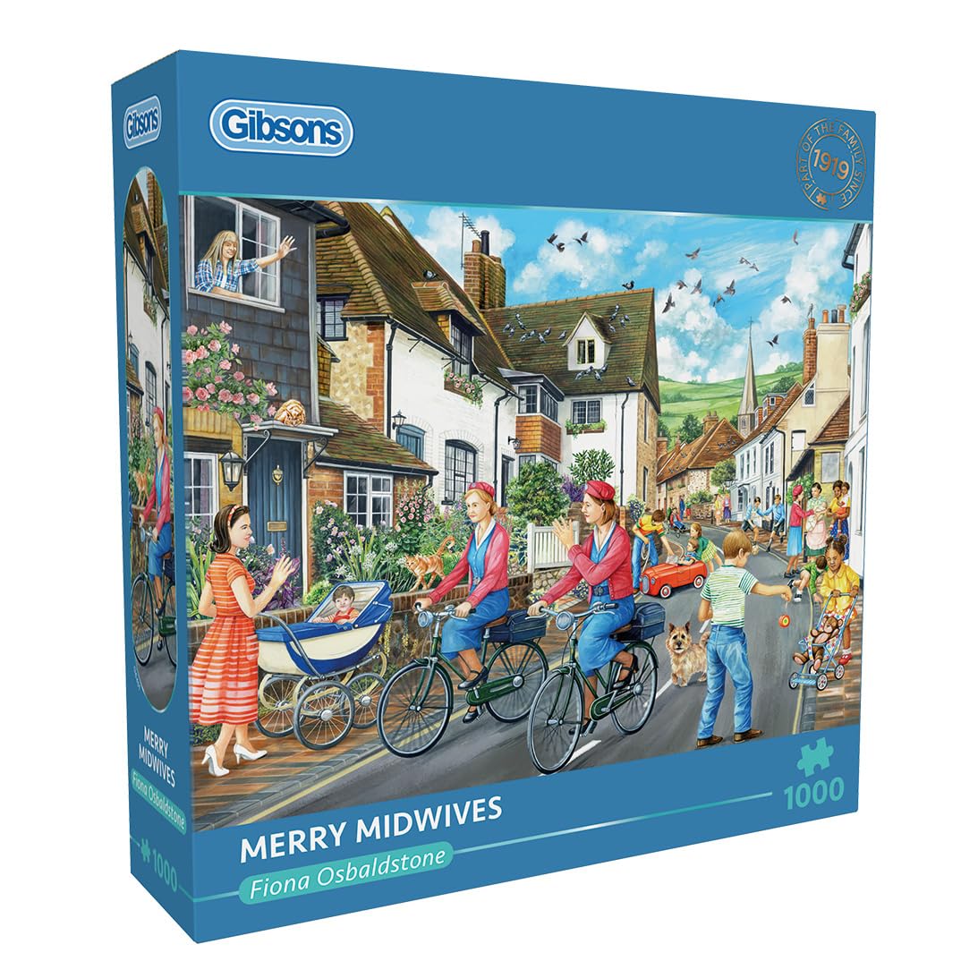 Gibsons Puzzle Merry Midwives 1000 Teile Nostalgie Erwachsene