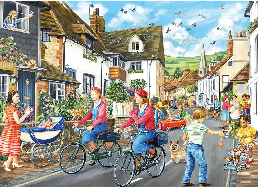 Gibsons Puzzle Merry Midwives 1000 Teile Nostalgie Erwachsene