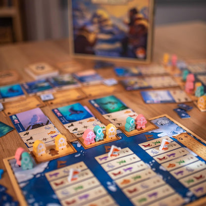 Lucky Duck Games - Borealis: Arctic Expeditions - Strategic Exploration Game for Adults & Families, 1-4 Players, Animal Discovery, Crew Management & Adventure Strategy Game