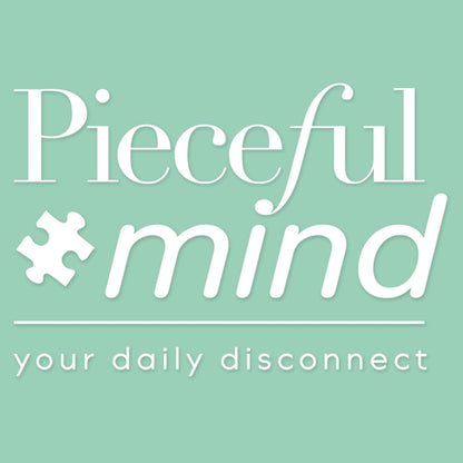 Jumbo Pieceful Mind Puzzles - Take Time for You, 7-Day Mindful Adults Jigsaws Set – 6 Daily 54 Piece Jigsaw Puzzles & Secret 7th Puzzle Included – Screen-Free Puzzle Set & Bonus Colouring Activity