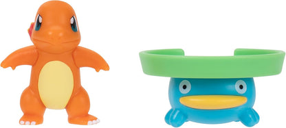 Pokémon Battle Figure, 2-Pack PKW4529 - Charmander & Lotad - Official Pokemon Toy for Children 4+ Years