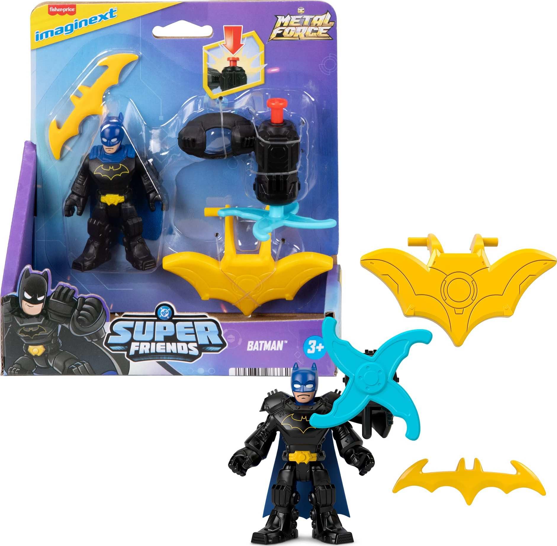 Fisher-Price Imaginext Dc: Batman Super Friends - Metal Force Figure (Jdk91)